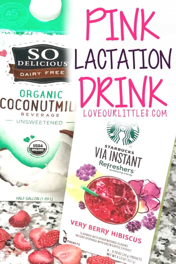 Pink lactation drink recipe to punch up your milk supply fast!